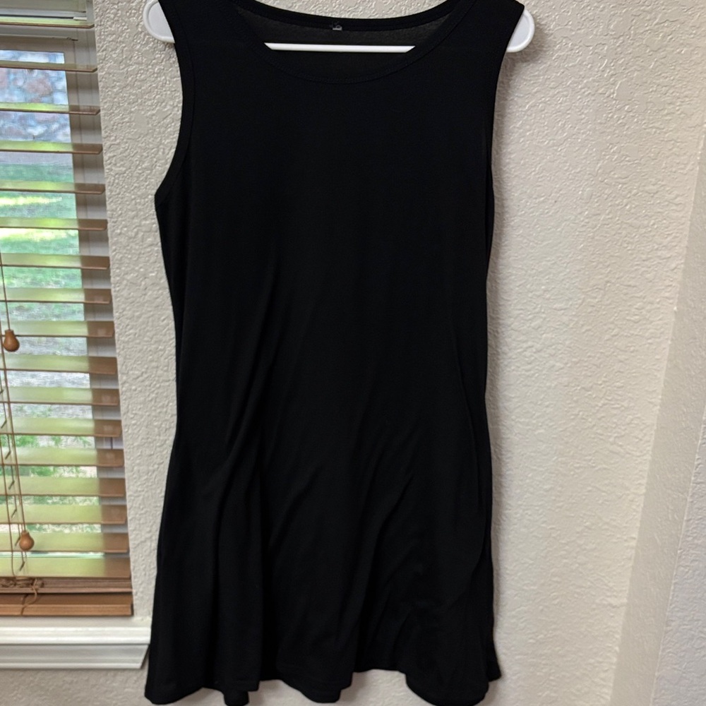 Classic Black Sleeveless Tank dress